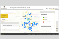 Abb. 1: Badegewässerkarte Sachsen-Anhalt (https://www.geodatenportal.sachsen-anhalt.de/mapapps/resources/apps/badegewaesserkarte/index.html?lang=de, 24.07.2026) Abb. 1: Badegewässerkarte Sachsen-Anhalt (https://www.geodatenportal.sachsen-anhalt.de/mapapps/resources/apps/badegewaesserkarte/index.html?lang=de, 24.07.2026)