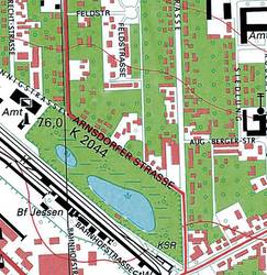 Historische Topographischer Stadtplan 1:10 000 &copy; GeoBasis-DE / LVermGeo ST
