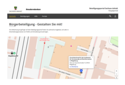 Abb. 1: Startseite Beteiligungsportal Sachsen-Anhalt (https://beteiligung.sachsen-anhalt.de/portal/hauptportal/startseite, 05.08.2025)