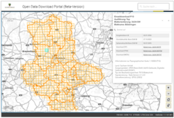 Abb. 1: Startseite Open Data Download Portal (Beta-Version) für Produkt P10 TOP (https://www.geodatenportal.sachsen-anhalt.de/mapapps/resources/apps/ opendatadownload/index.html?lang=de&l=p10_top, 20.07.2026) Abb. 1: Startseite Open Data Download Portal (Beta-Version) für Produkt P10 TOP (https://www.geodatenportal.sachsen-anhalt.de/mapapps/resources/apps/ opendatadownload/index.html?lang=de&l=p10_top, 20.07.2026)