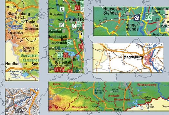 Ausgabevarianten der Kartographischen Präsentation des Landes