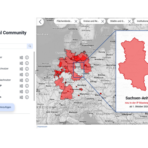 Abb. 1: Masterportal – Partnerschaften (https://www.masterportal.org/partnerschaft/ueber-uns; 23.09.2026) © Freie und Hansestadt Hamburg Landesbetrieb Geoinformation und Vermessung bearbeitet durch LVermGeo Abb. 1: Masterportal – Partnerschaften (https://www.masterportal.org/partnerschaft/ueber-uns; 23.09.2026)